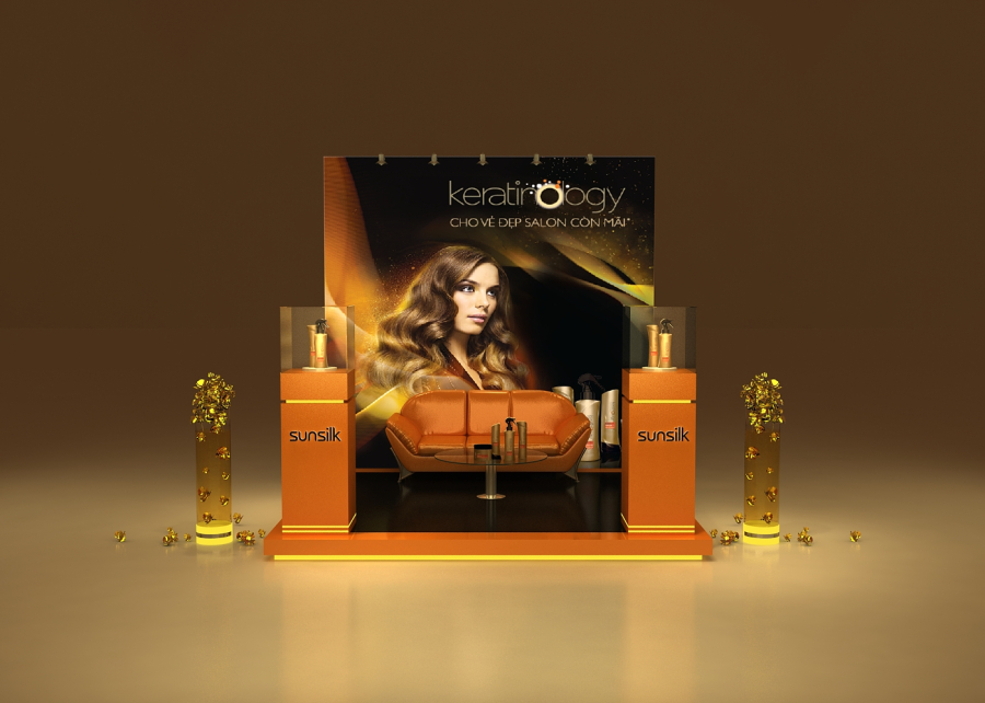 THI CÔNG BOOTH QUẢNG CÁO - SUNSILK