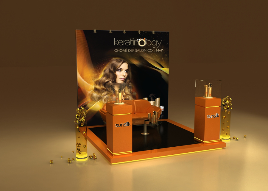 THI CÔNG BOOTH QUẢNG CÁO - SUNSILK