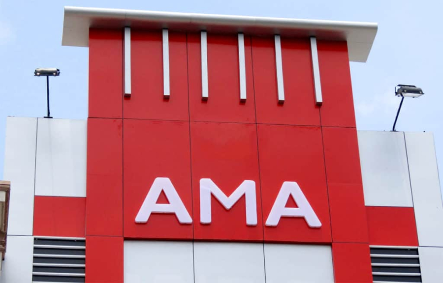 THI CÔNG MẶT DỰNG ALU TRUNG TÂM ANH NGỮ AMA