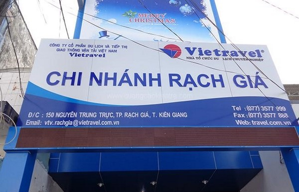 BẢNG HIỆU ALU CHỮ MICA VIETRAVEL