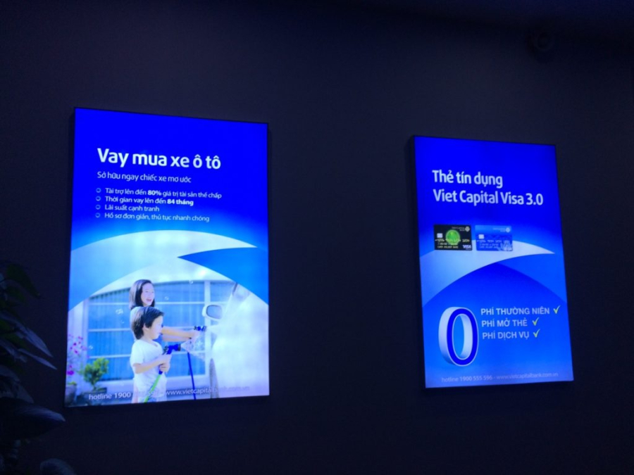 TRANH LED SIÊU MỎNG NGÂN HÀNG VIET CAPITAL