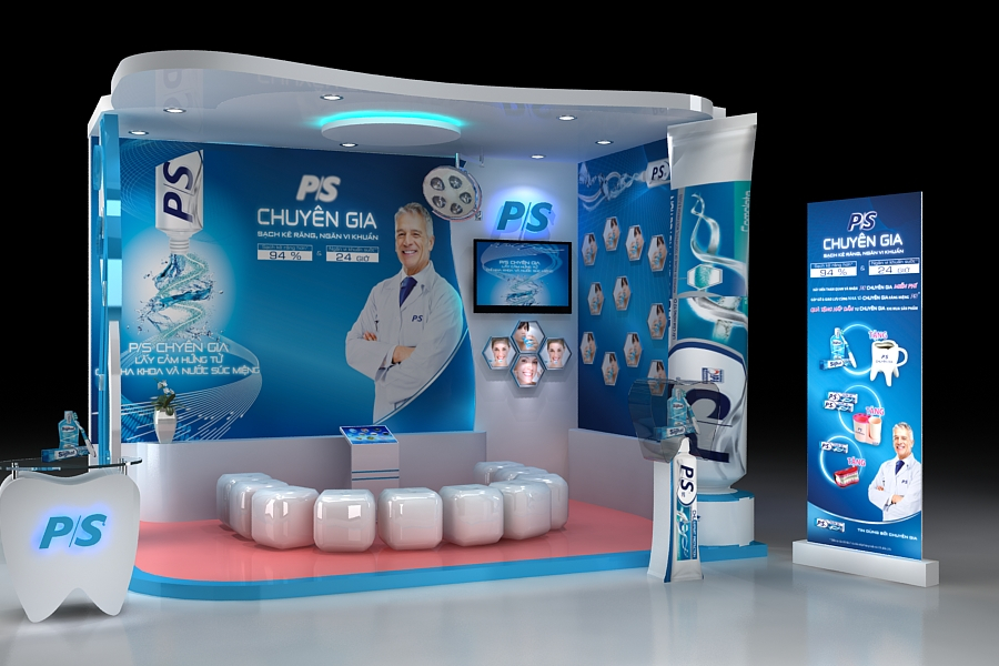THI CÔNG BOOTH QUẢNG CÁO - PS