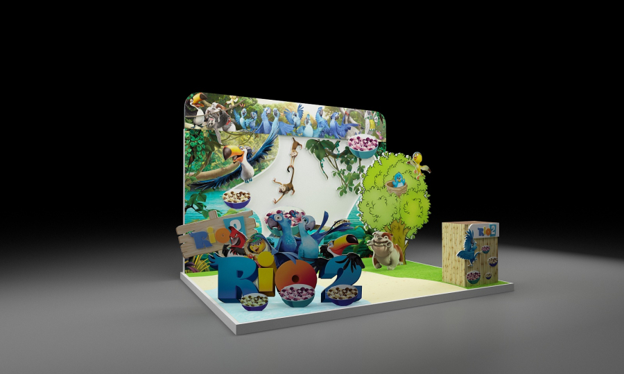 THI CÔNG BOOTH QUẢNG CÁO - RIO