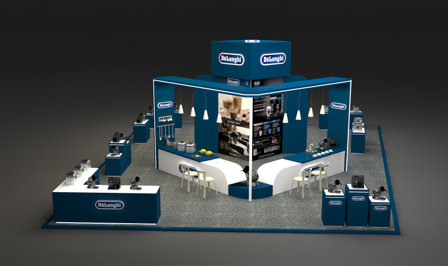 THI CÔNG BOOTH QUẢNG CÁO - DELONGHI