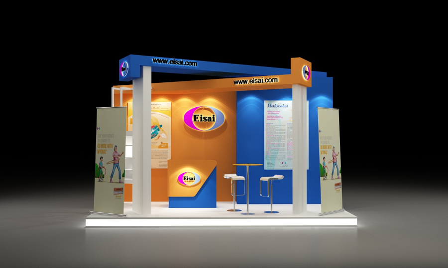 THI CÔNG BOOTH QUẢNG CÁO - EISAI