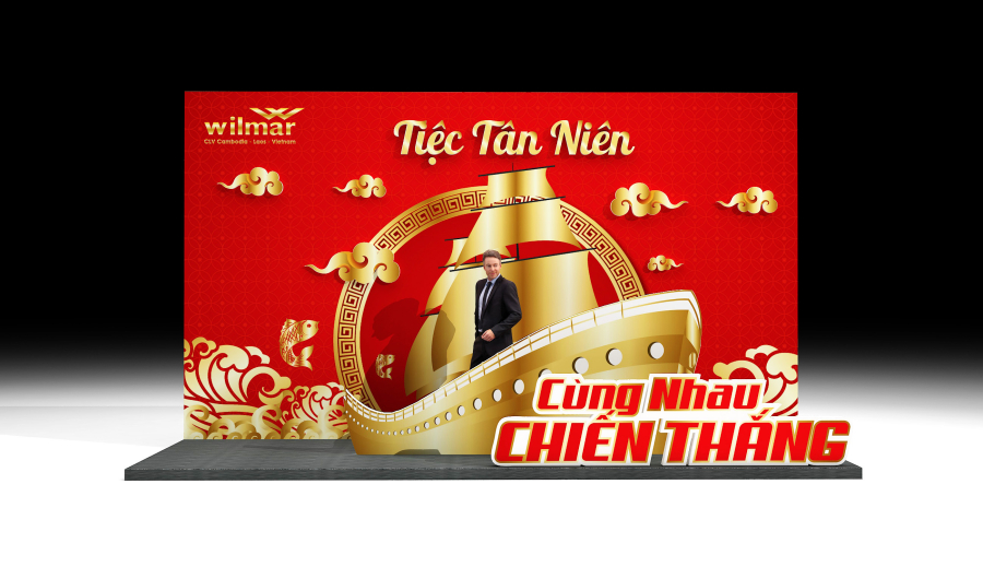 THIẾT KẾ THI CÔNG SỰ KIỆN TIỆC TẤT NIÊN - WILMAR