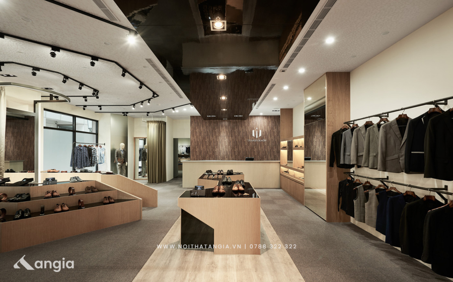 THIẾT KẾ SHOP THỜI TRANG NAM