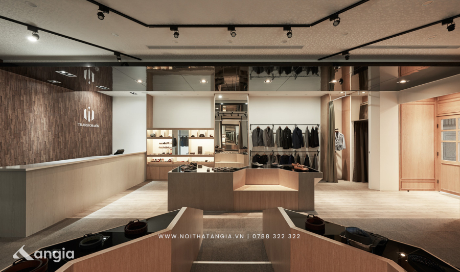 THIẾT KẾ SHOP THỜI TRANG NAM