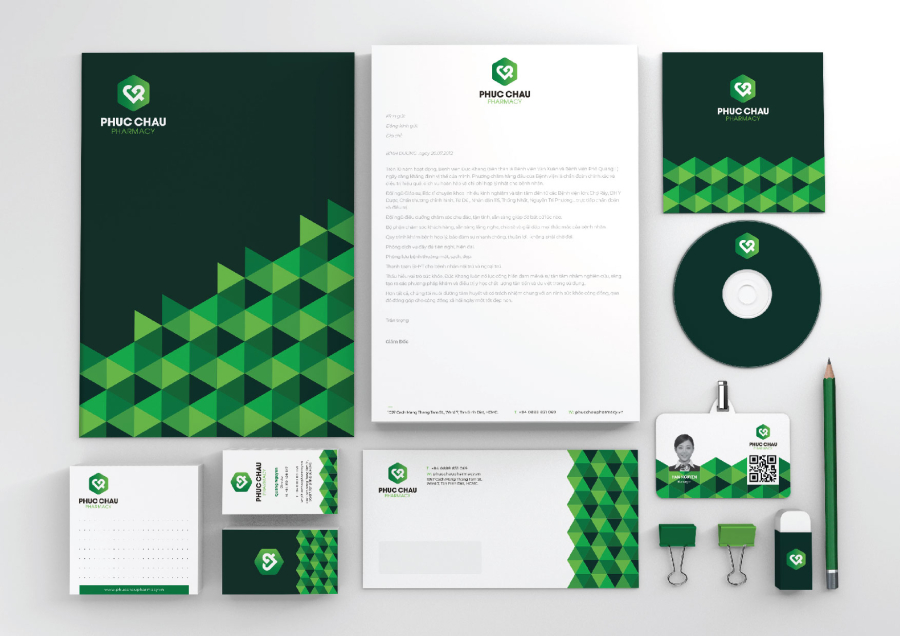 THIẾT KẾ NHẬN DIỆN THƯƠNG HIỆU - PHUC CHAU PHARMACY