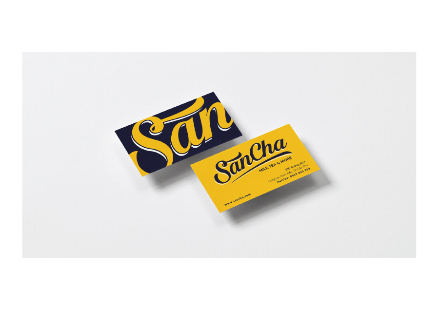 THIẾT KẾ NHẬN DIỆN THƯƠNG HIỆU TRÀ SỮA - SANCHA