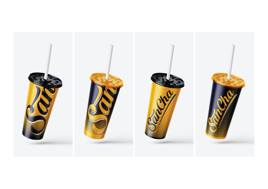 THIẾT KẾ NHẬN DIỆN THƯƠNG HIỆU TRÀ SỮA - SANCHA