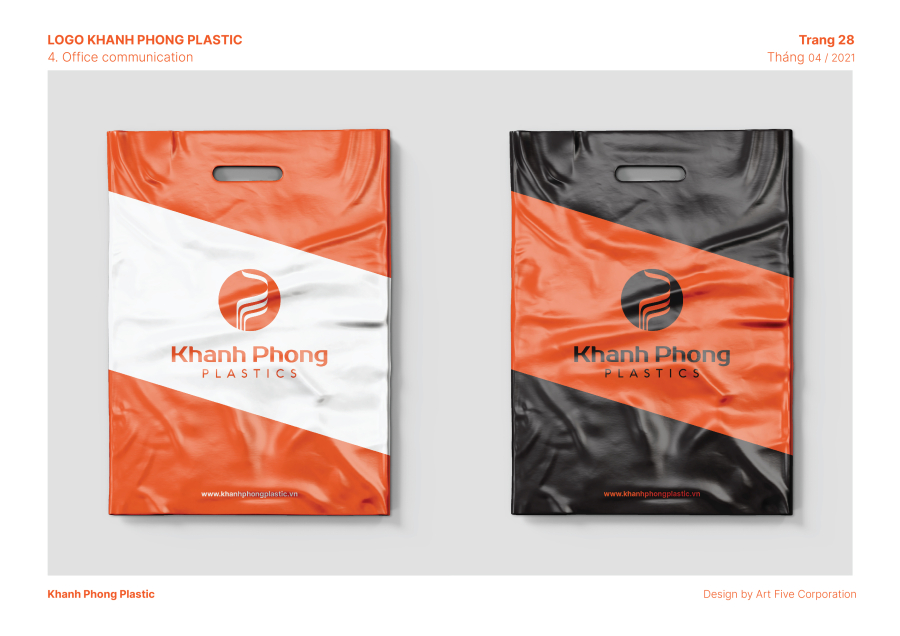 THIẾT KẾ NHẬN DIỆN THƯƠNG NHÀ MÁY - KHANH PHONG PLASTICS