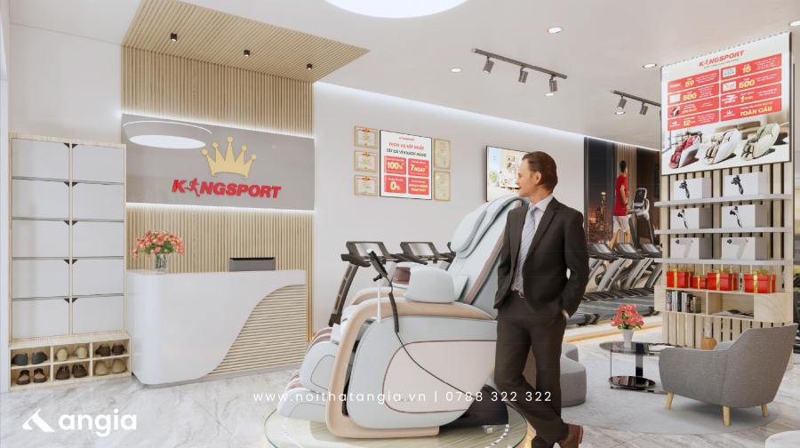 THIẾT KẾ CỬA HÀNG - KINGSPORT CẦN THƠ