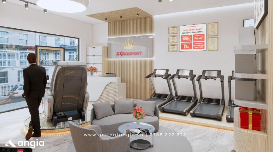 THIẾT KẾ CỬA HÀNG - KINGSPORT CẦN THƠ