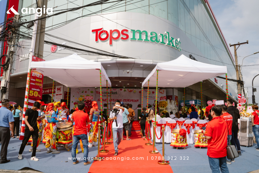 TỔ CHỨC LỄ KHAI TRƯƠNG SIÊU THỊ TOPS MARKET CẦN THƠ