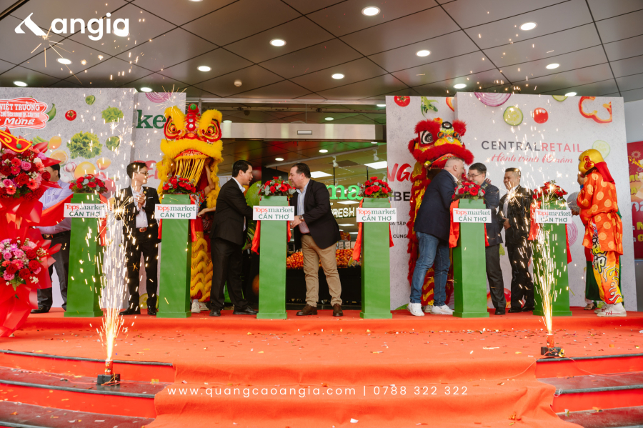 TỔ CHỨC LỄ KHAI TRƯƠNG SIÊU THỊ TOPS MARKET CẦN THƠ